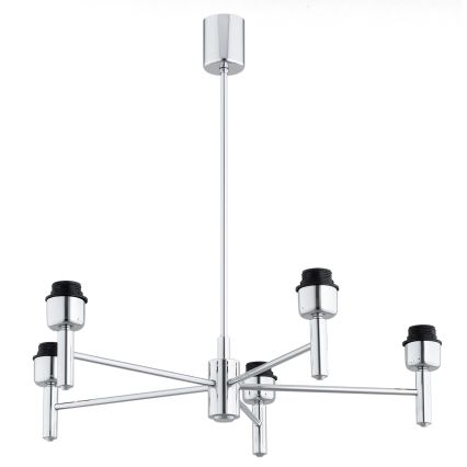 BRILAGI - MONTE taklampa på stång 5xE27/60W/230V beige/blank krom