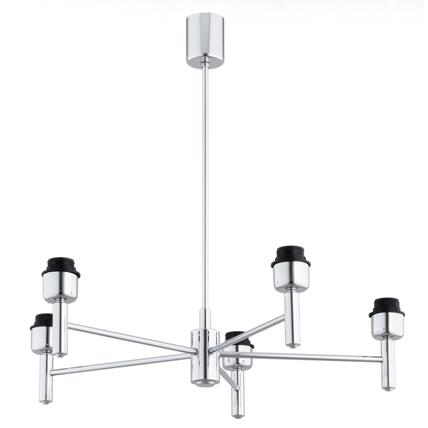 BRILAGI - MONTE taklampa på stång 5xE27/60W/230V beige/blank krom
