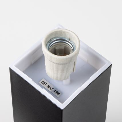 Brilagi - NOVA utomhuslampa med sensor 1xE27/15W/230V, 40 cm, IP44, svart