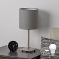 Brilagi - NUBILA LED-bordslampa 1xE27/60W/230V ljusgrå