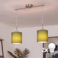 Brilagi - NUBILA LED-pendel med vajer 2xE27/60W/230V grön