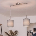 Brilagi - NUBILA LED-pendellampa med sladd 2xE27/60W/230V ljusgrå