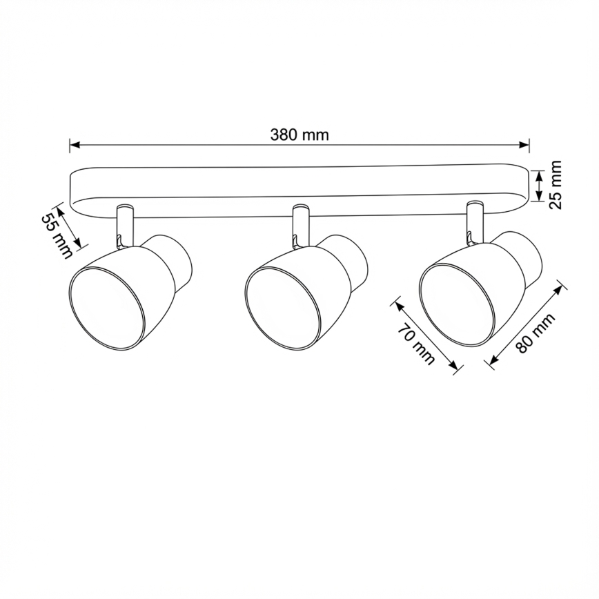 Brilagi - NUGGET LED RGBW dimbar spot 3xGU10/4,8W/230V svart/guld