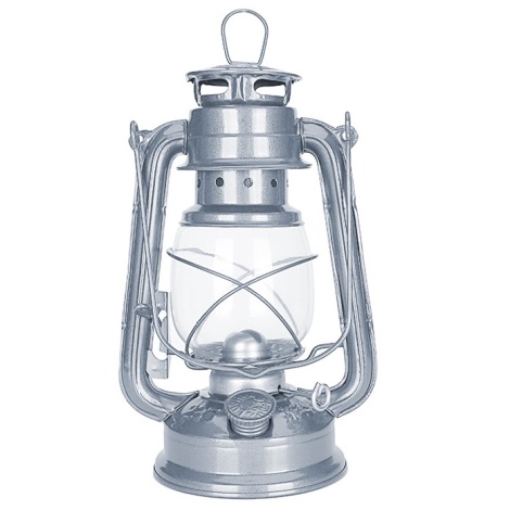 Brilagi - Oil lamp LANTERN 24,5 cm silver
