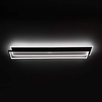 BRILAGI - LED dimbar takarmatur OUTLINE LED/90W/230V 3000-6000K 18x100 cm vit/svart + fjärrkontroll