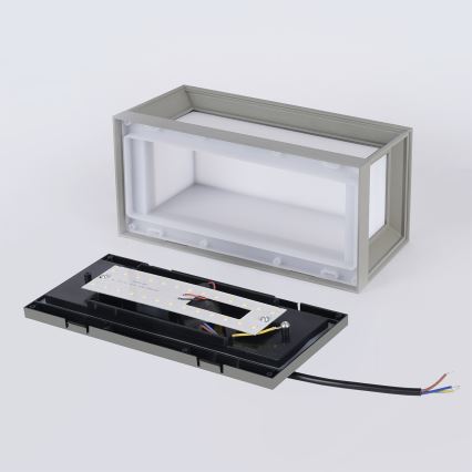 Brilagi - LED utomhusväggarmatur PARKER LED/12W/230V 3000/4500/6000K grå IP44