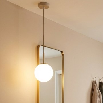 Brilagi - Pendel med kabel 1xE27/60W/230V beige/guld