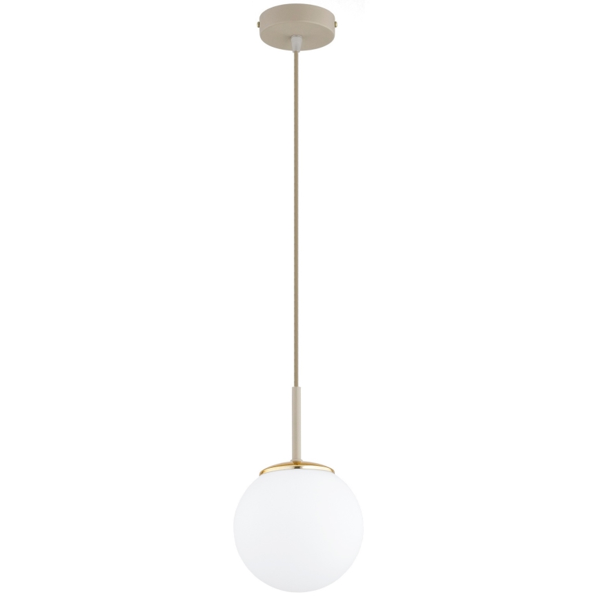 Brilagi - Pendel med kabel MILO ECRU 1xE27/60W/230V beige/guld