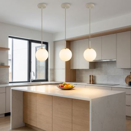Brilagi - Pendel med kabel MILO ECRU 1xE27/60W/230V beige/guld