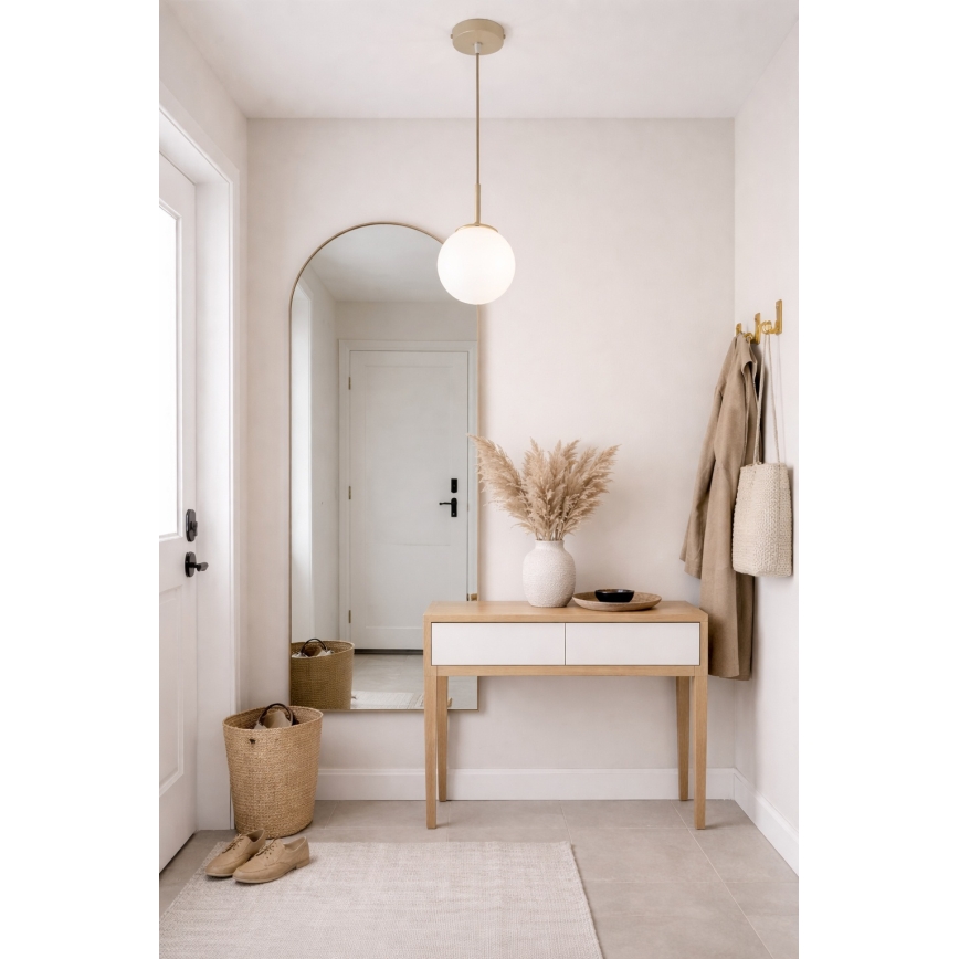 Brilagi - Pendel med kabel MILO ECRU 1xE27/60W/230V beige/guld