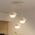 Brilagi - Pendel med sladd COSMO 3xE27/60W/230V beige/guld