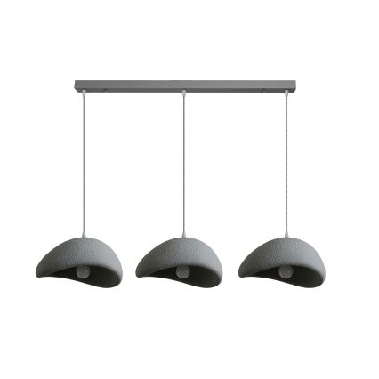 BRILAGI - Pendel på kabel WABI SABI 3xE27/60W/230V grå