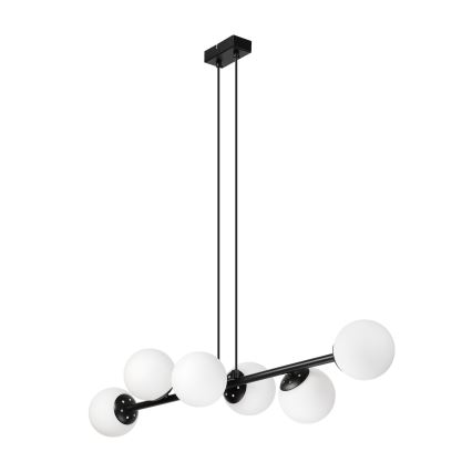 Brilagi - Pendellampa MALONY 6xE14/20W/230V svart