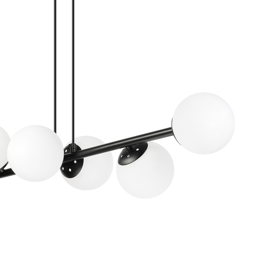 Brilagi - Pendellampa MALONY 6xE14/20W/230V svart