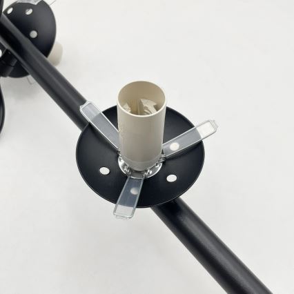 Brilagi - Pendellampa MALONY 6xE14/20W/230V svart