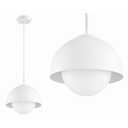 BRILAGI - Pendellampa med kabel COSMO 1xE27/60W/230V Ø 18 cm vit