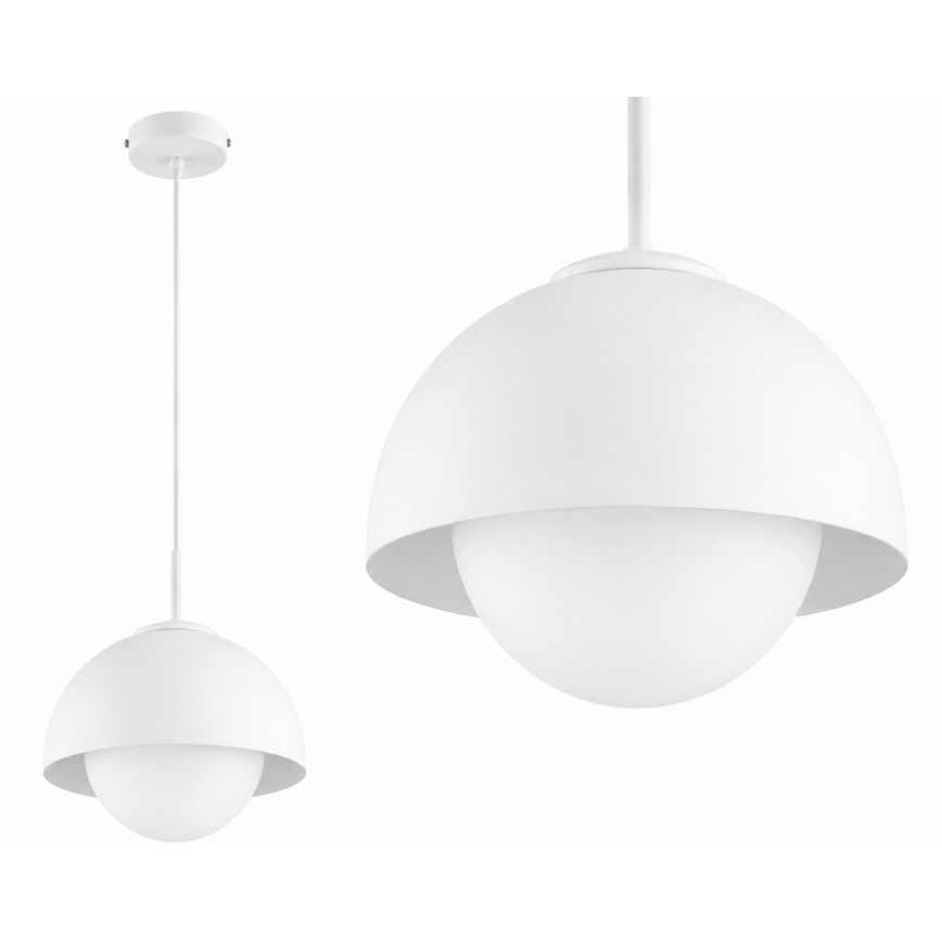 BRILAGI - Pendellampa med kabel COSMO 1xE27/60W/230V Ø 18 cm vit