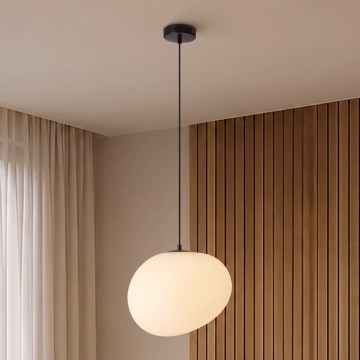 BRILAGI - Pendellampa med kabel PEBBLES 1xE27/40W/230V Ø 30 cm svart