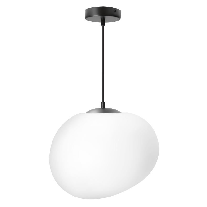 BRILAGI - Pendellampa med kabel PEBBLES 1xE27/40W/230V Ø 30 cm svart