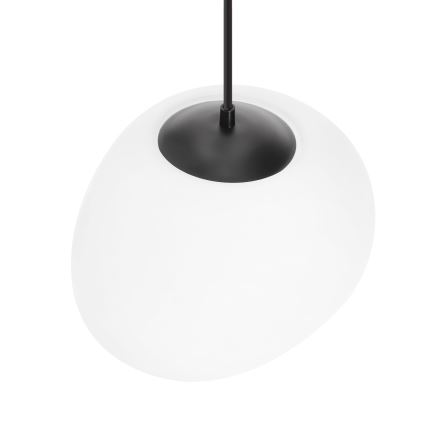 BRILAGI - Pendellampa med kabel PEBBLES 1xE27/40W/230V Ø 30 cm svart