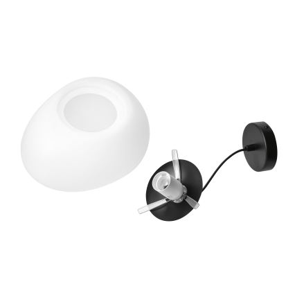 BRILAGI - Pendellampa med kabel PEBBLES 1xE27/40W/230V Ø 30 cm svart