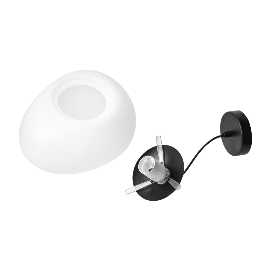 BRILAGI - Pendellampa med kabel PEBBLES 1xE27/40W/230V Ø 30 cm svart