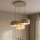 Brilagi - Pendellampa med kabel SPRING 3xE27/60W/230V beige/guld