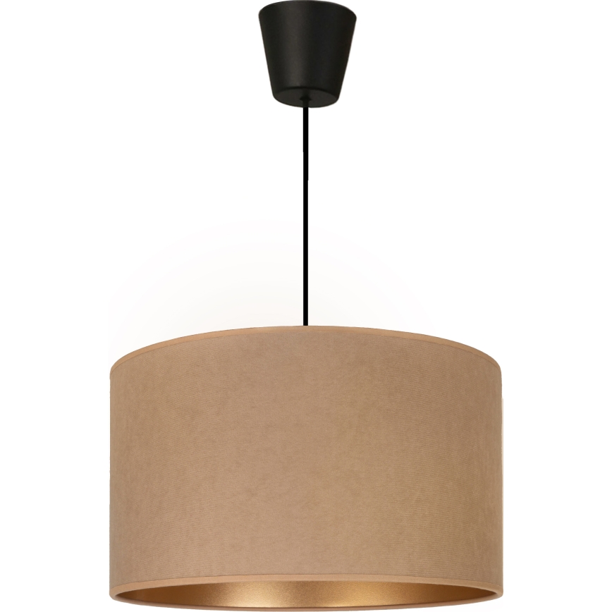 BRILAGI - Pendellampa med kabel VELVET 1xE27/60W/230V Ø 40 cm beige/guld