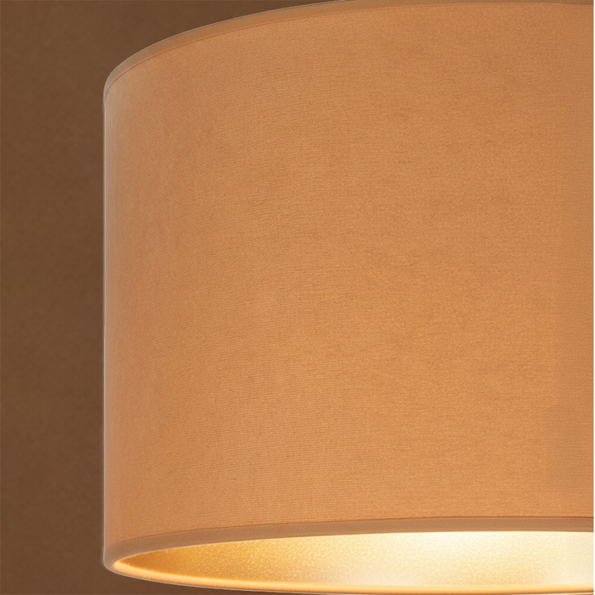 BRILAGI - Pendellampa med kabel VELVET 1xE27/60W/230V Ø 40 cm beige/guld