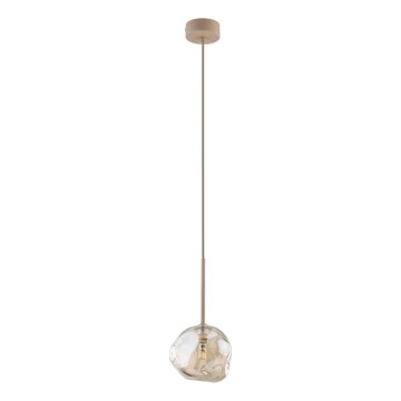 Brilagi - Pendellampa med kabel VULCANO 1xG9/8W/230V beige/rökfärgad beige