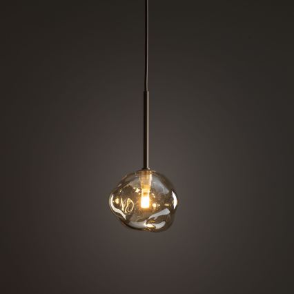 Brilagi - Pendellampa med kabel VULCANO 1xG9/8W/230V beige/rökfärgad beige