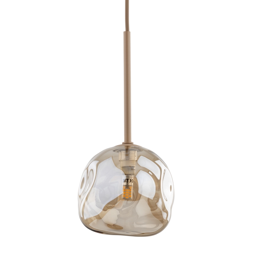 Brilagi - Pendellampa med kabel VULCANO 1xG9/8W/230V beige/rökfärgad beige