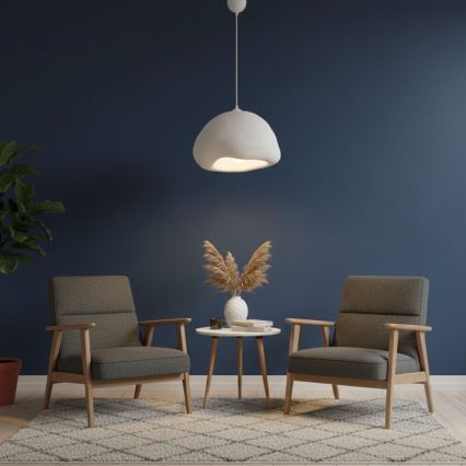 Brilagi - Pendellampa med kabel WABI SABI 1xE27/40W/230V Ø 42 cm vit