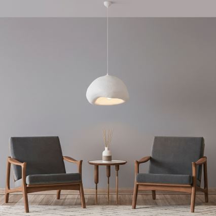 Brilagi - Pendellampa med kabel WABI SABI 1xE27/40W/230V Ø 42 cm vit