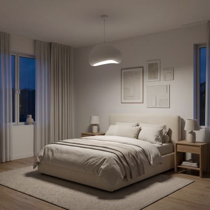BRILAGI - Pendellampa med kabel WABI SABI 1xE27/40W/230V Ø 42 cm vit