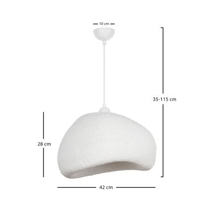 BRILAGI - Pendellampa med kabel WABI SABI 1xE27/40W/230V Ø 42 cm vit