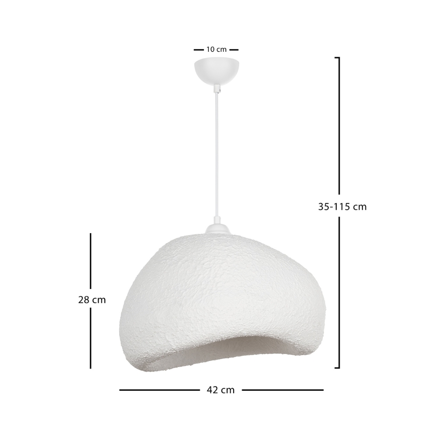 BRILAGI - Pendellampa med kabel WABI SABI 1xE27/40W/230V Ø 42 cm vit