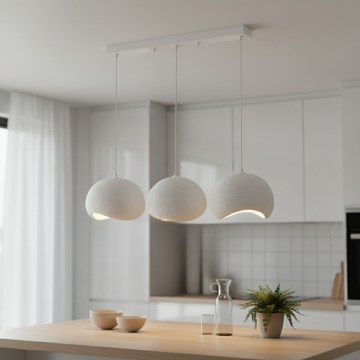 Brilagi - Pendellampa med kabel WABI SABI 3xE27/40W/230V vit