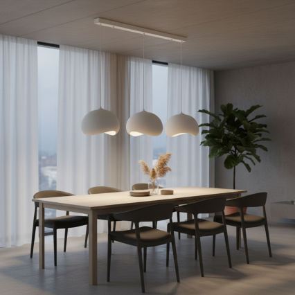 Brilagi - Pendellampa med kabel WABI SABI 3xE27/40W/230V vit