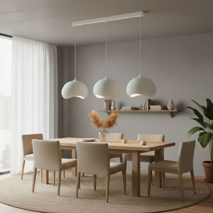 Brilagi - Pendellampa med kabel WABI SABI 3xE27/40W/230V vit