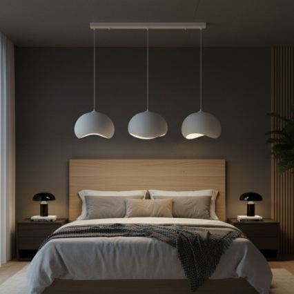 Brilagi - Pendellampa med kabel WABI SABI 3xE27/40W/230V vit