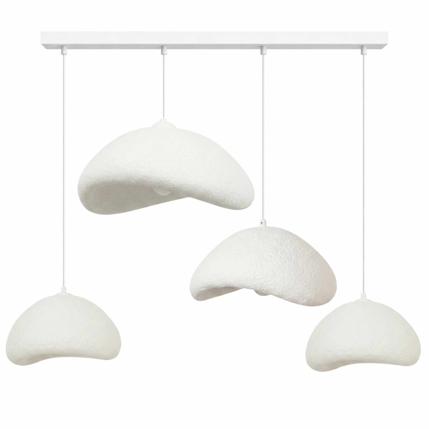 Brilagi - Pendellampa med kabel WABI SABI 4xE27/40W/230V vit