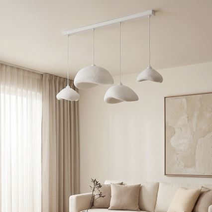 Brilagi - Pendellampa med kabel WABI SABI 4xE27/40W/230V vit