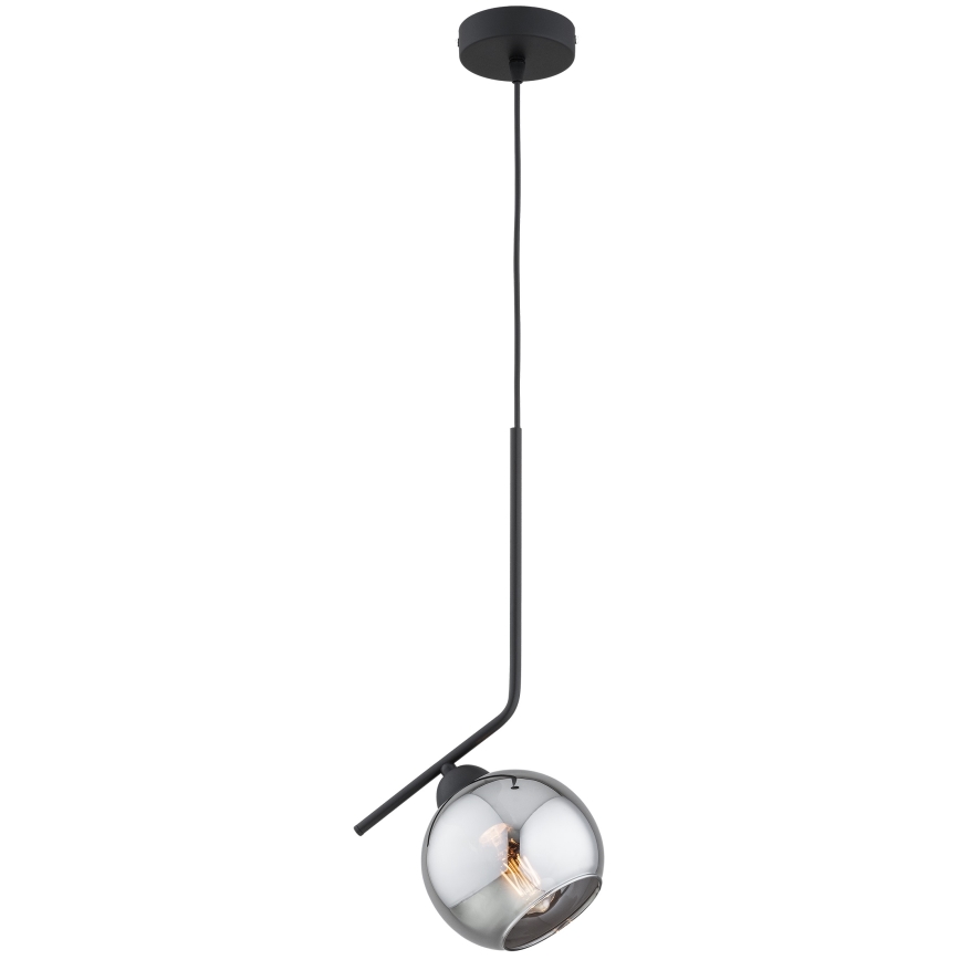 Brilagi - Pendellampa med sladd 1xE27/60W/230V svart/rökgrå