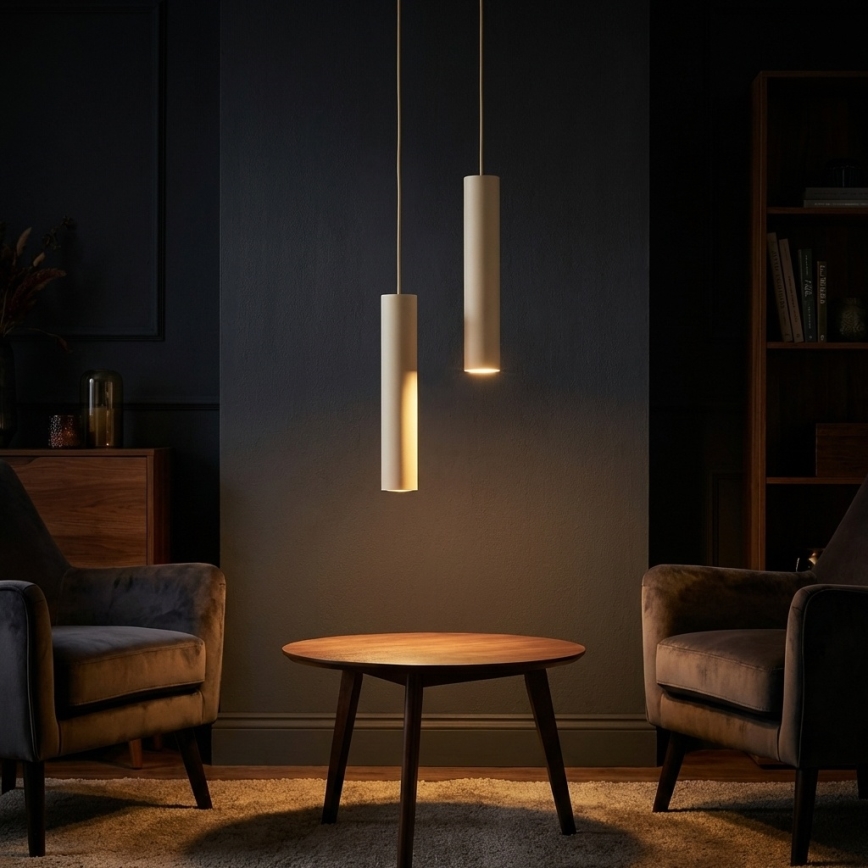 Brilagi - Pendellampa med sladd 1xGU10/15W/230V beige/guld