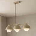 BRILAGI - Pendellampa med sladd COSMO 3xE27/60W/230V beige/guld