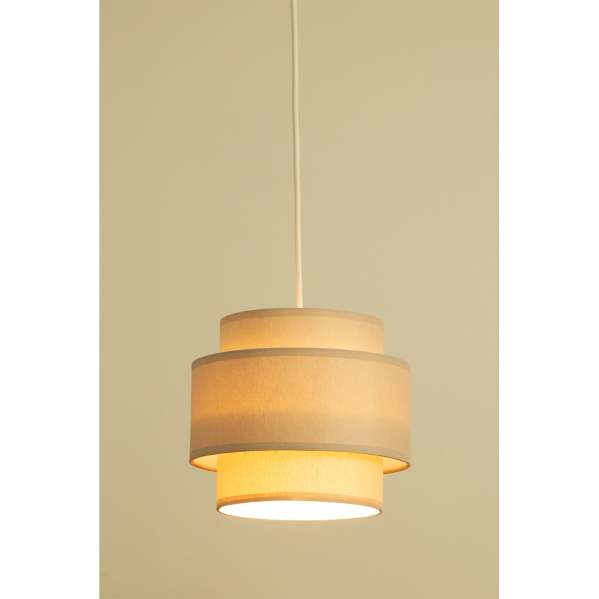 Brilagi - Pendellampa med sladd RESNA 2x E27/60W/230V Ø 30 cm, beige