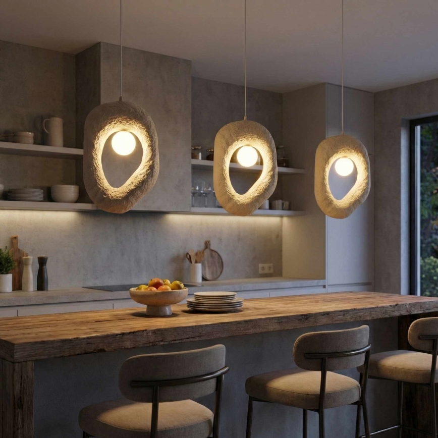 Brilagi - Pendellampa med sladd WABI SABI 1xE27/40W/230V krämfärgad