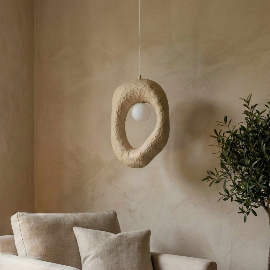 Brilagi - Pendellampa med sladd WABI SABI 1xE27/40W/230V krämfärgad