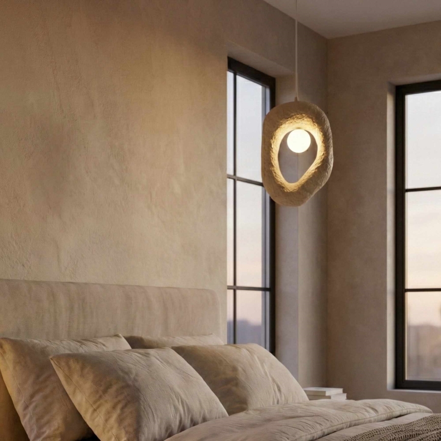 Brilagi - Pendellampa med sladd WABI SABI 1xE27/40W/230V krämfärgad